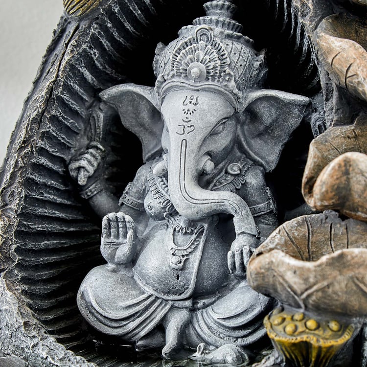 Alpine Polyresin Ganesha Water Fountain - 21.8x29cm