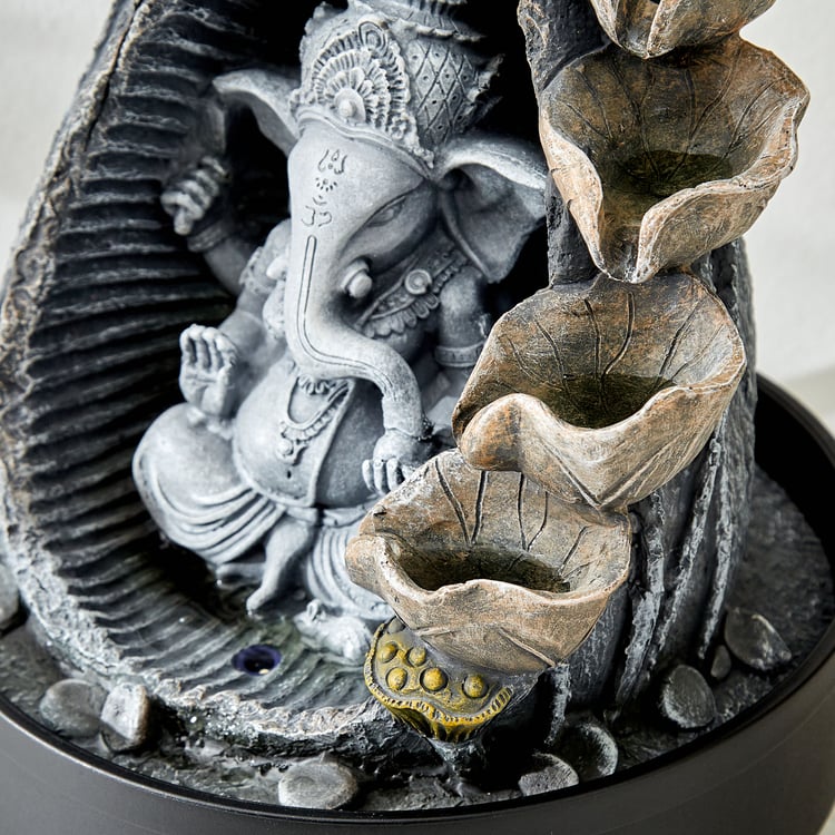 Alpine Polyresin Ganesha Water Fountain - 21.8x29cm