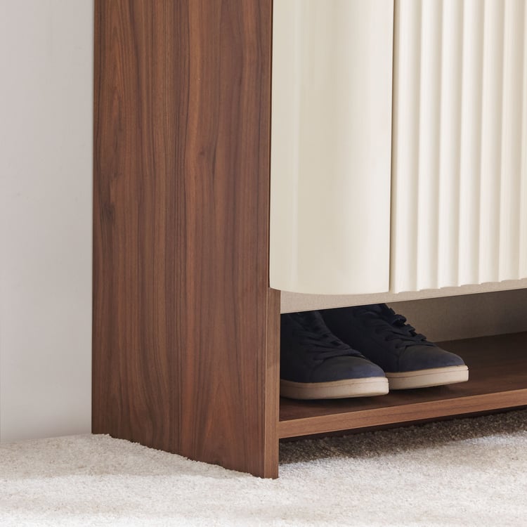 Elysium 12 Pairs Shoe Cabinet - Walnut