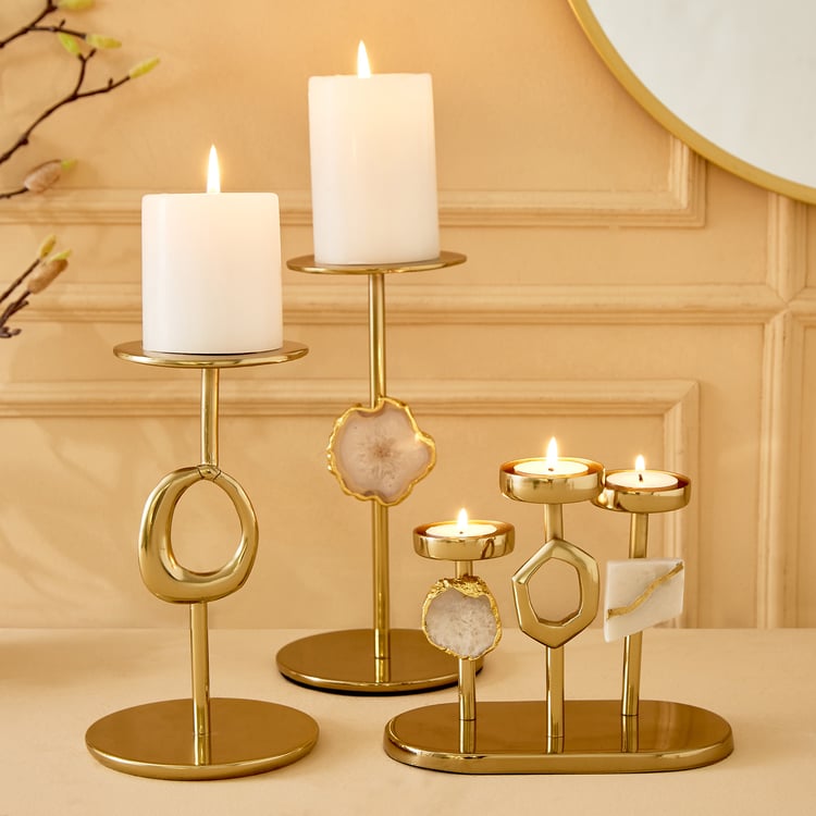 Eternity Vogue Pearl Metal Candle Holder