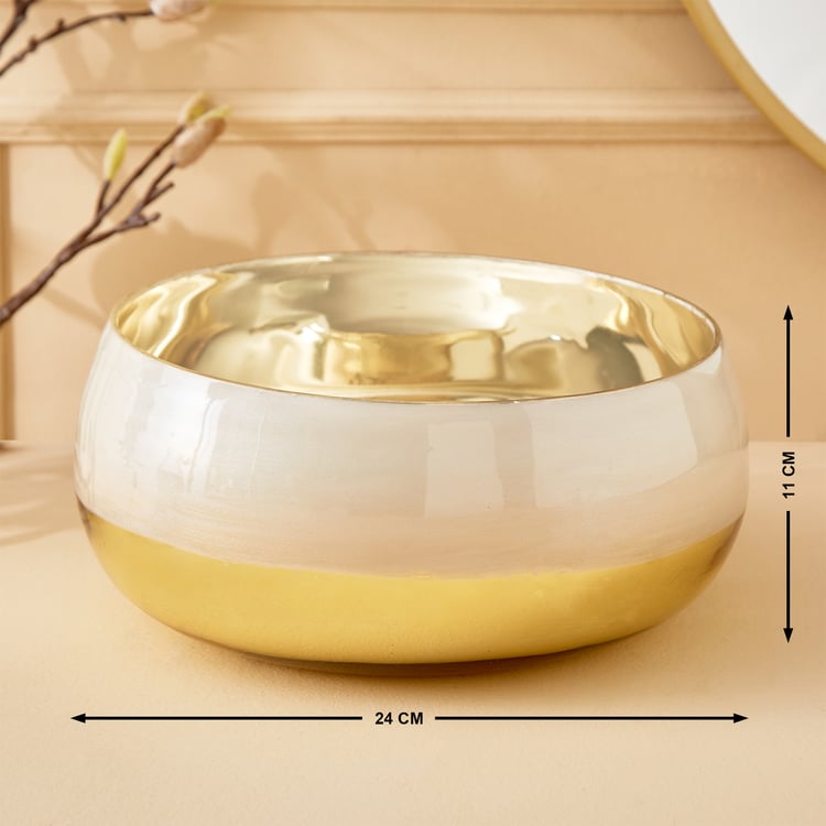 Eternity Vogue Pearl Glass Decorative Bowl