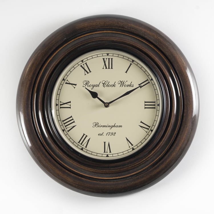 VEDAS Verni Wooden Wall Clock - 46 cm