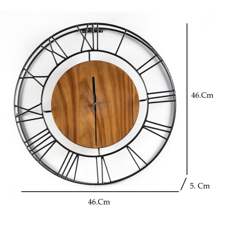 VEDAS Ember Metal Wall Clock - 46 cm