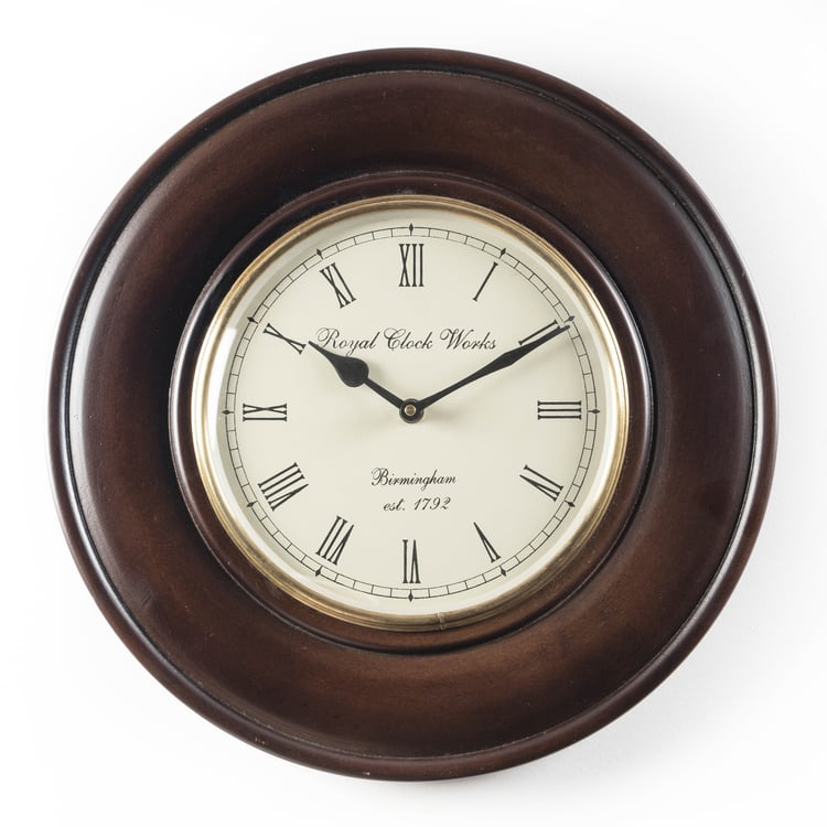 VEDAS Ari Wooden Wall Clock - 35cm