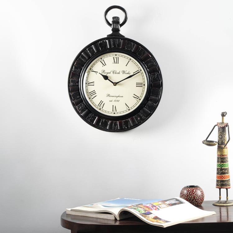 VEDAS Siya Metal Wall Clock - 30cm