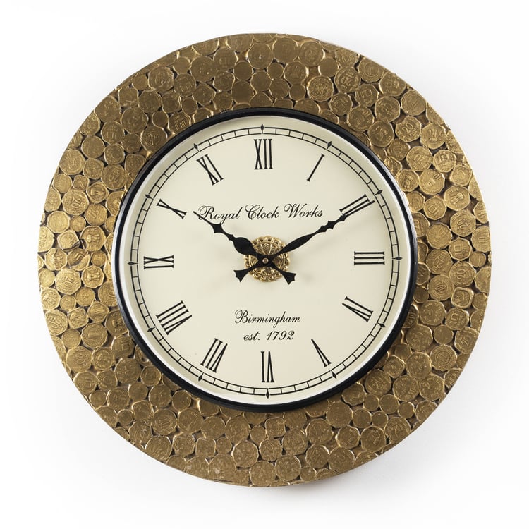 VEDAS Ashvik Metal Wall Clock - 46cm