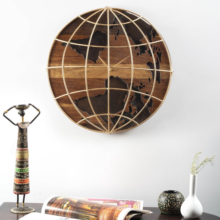 VEDAS Rylan Heritage Wooden Wall Clock - 46cm