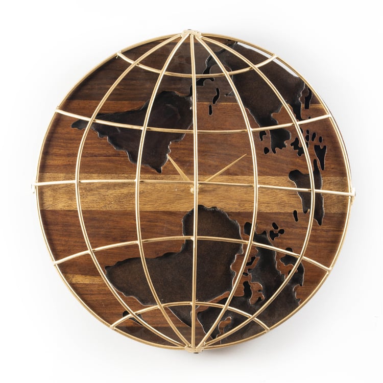 VEDAS Rylan Heritage Wooden Wall Clock - 46cm