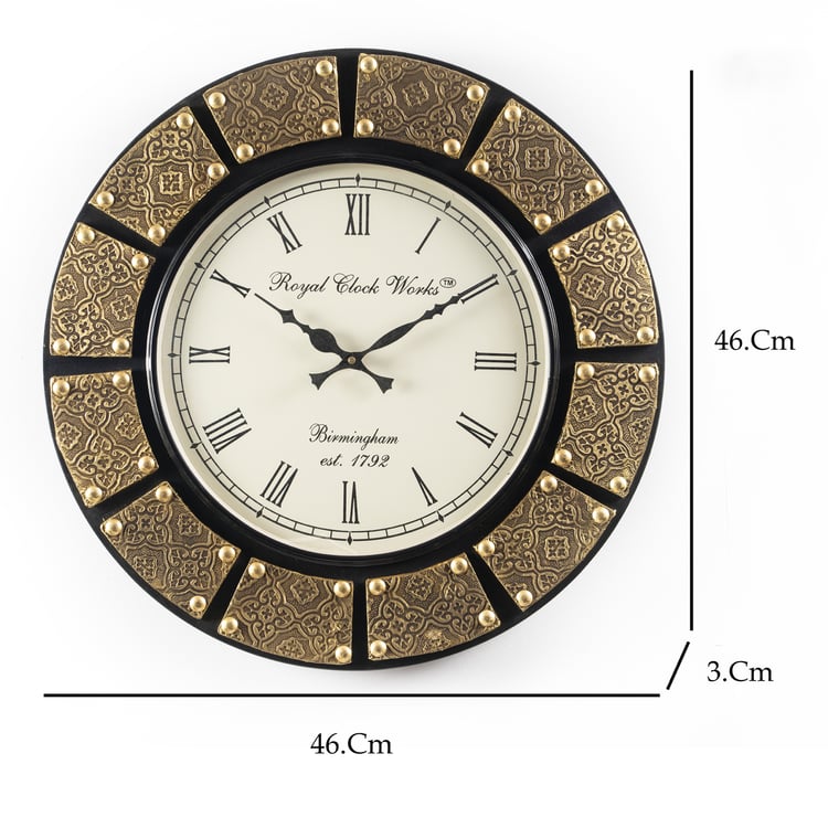 VEDAS Zian Metal Wall Clock - 46cm