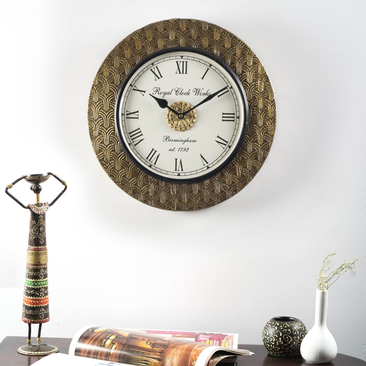 VEDAS Sayan Metal Wall Clock - 30cm