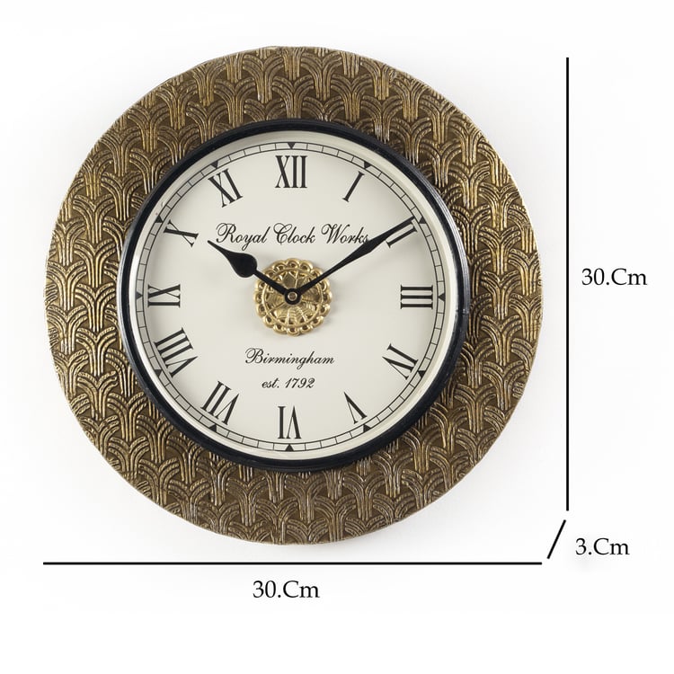 VEDAS Sayan Metal Wall Clock - 30cm