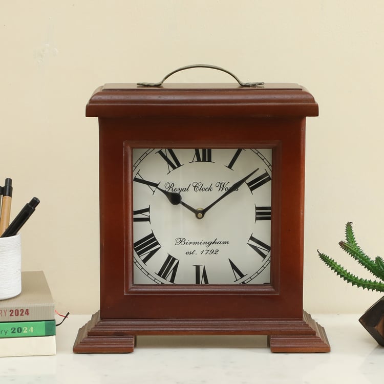 VEDAS Yug Metal Table Clock - 28cm