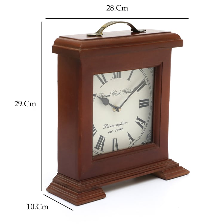 VEDAS Yug Metal Table Clock - 28cm