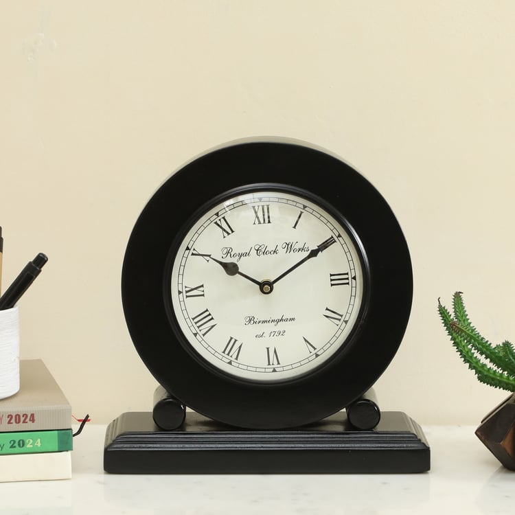 VEDAS Arhaan Metal Table Clock - 25cm