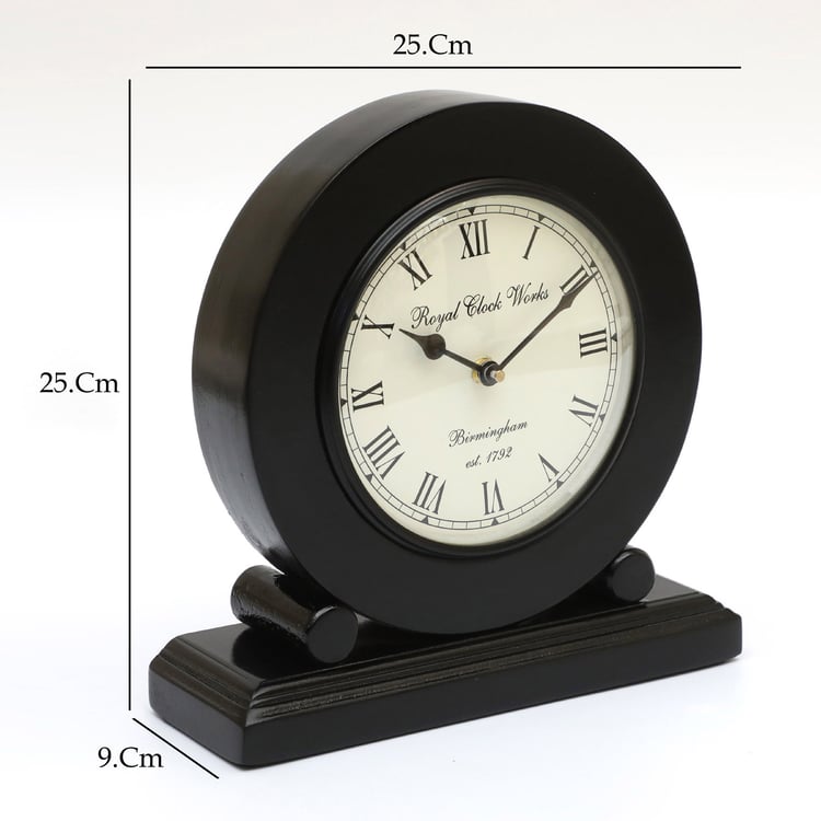 VEDAS Arhaan Metal Table Clock - 25cm