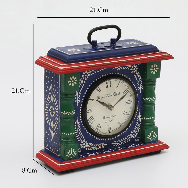 VEDAS Eiko Metal Table Clock - 21cm