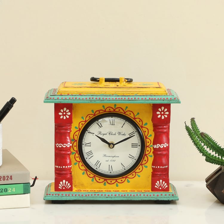 VEDAS Kyoto Metal Table Clock - 21x21cm