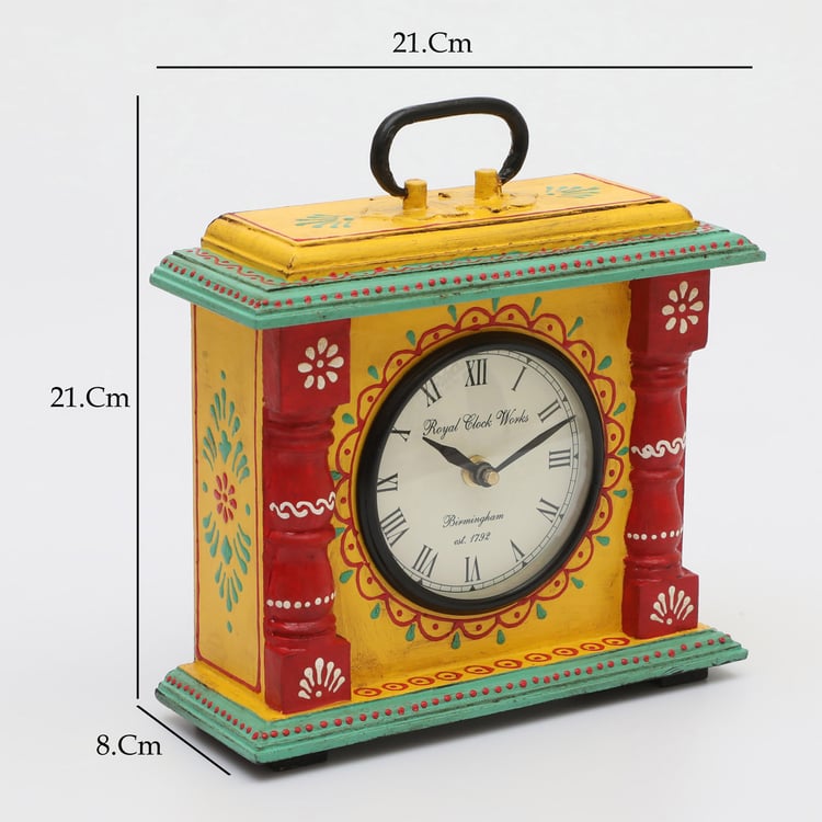 VEDAS Kyoto Metal Table Clock - 21x21cm