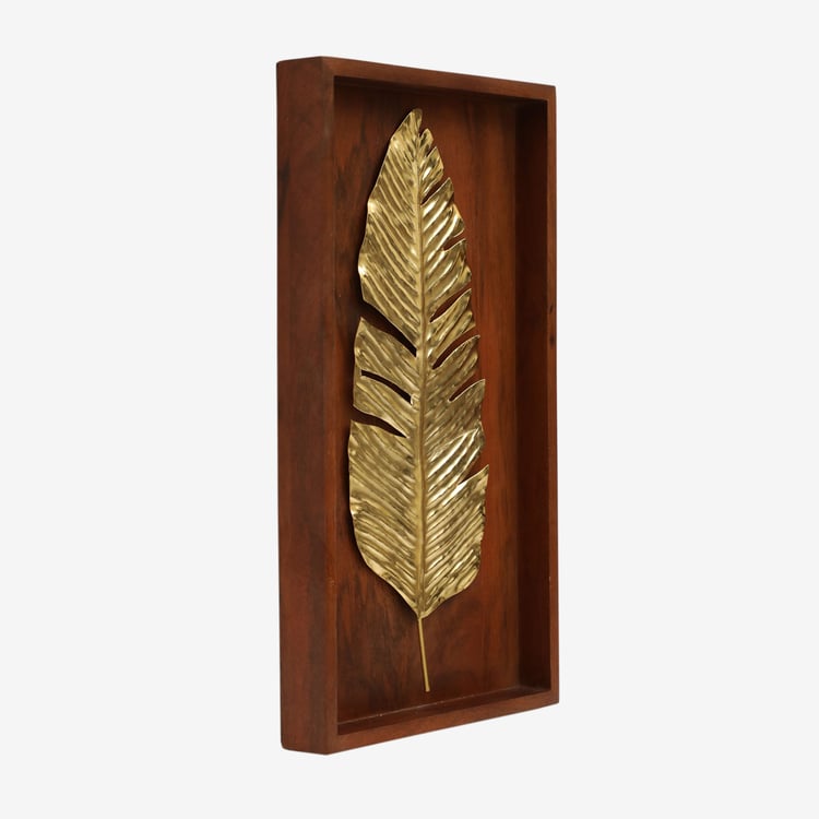 VEDAS Eliana Wooden Leaf Wall Accent