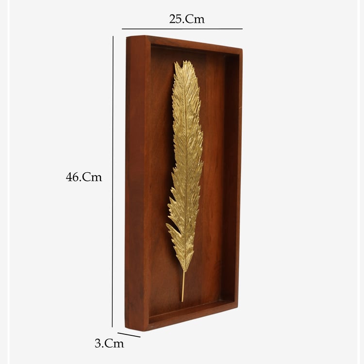 VEDAS Alice Wooden Leaf Wall Accent