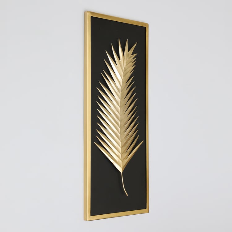 VEDAS Tropical Metal Palm Leaf Wall Accent