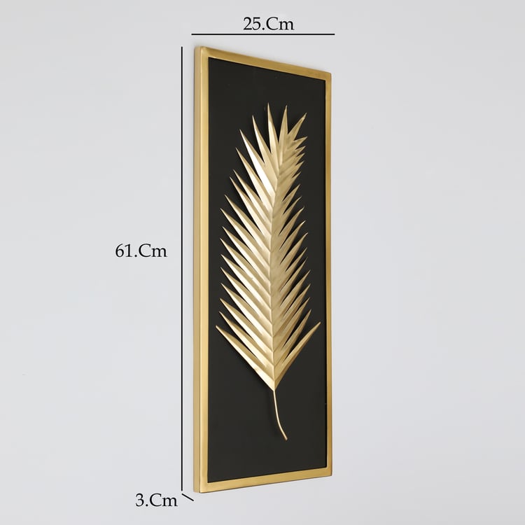 VEDAS Tropical Metal Palm Leaf Wall Accent