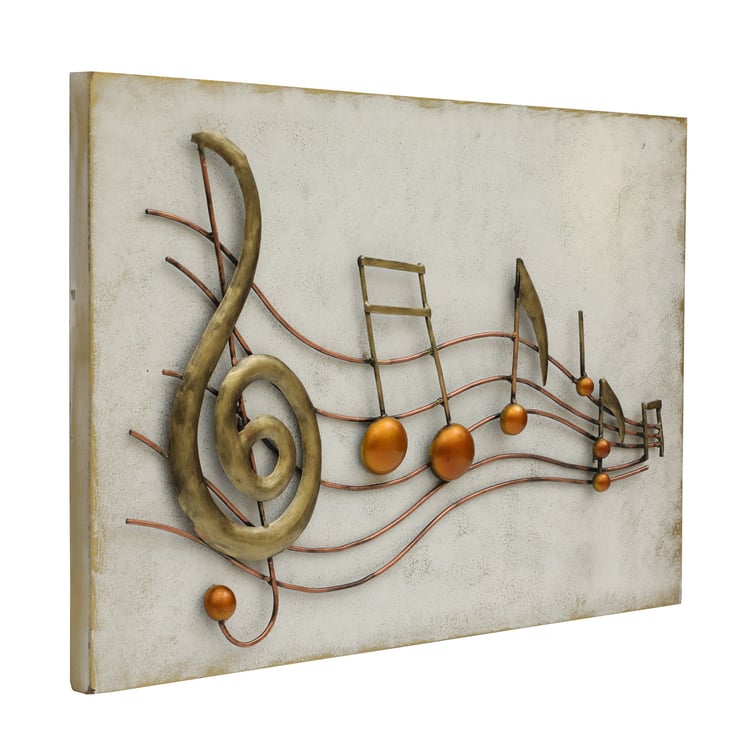 VEDAS Birdie Metal Music Instruments Wall Accent