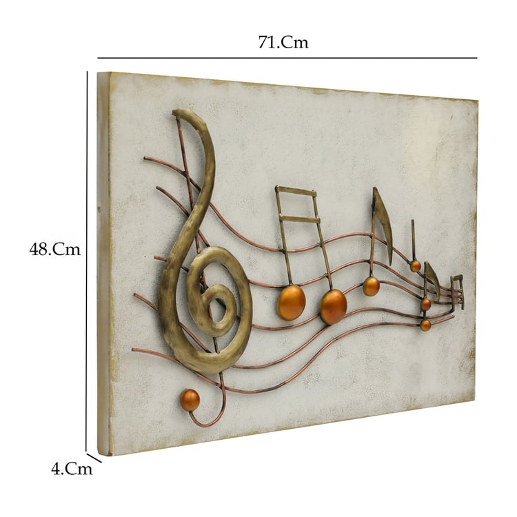 VEDAS Birdie Metal Music Instruments Wall Accent