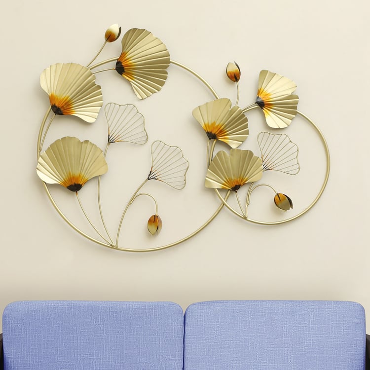 VEDAS Cielo Metal Ginko Wall Accent