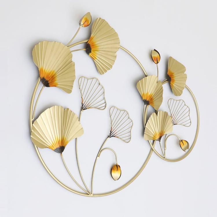 VEDAS Cielo Metal Ginko Wall Accent