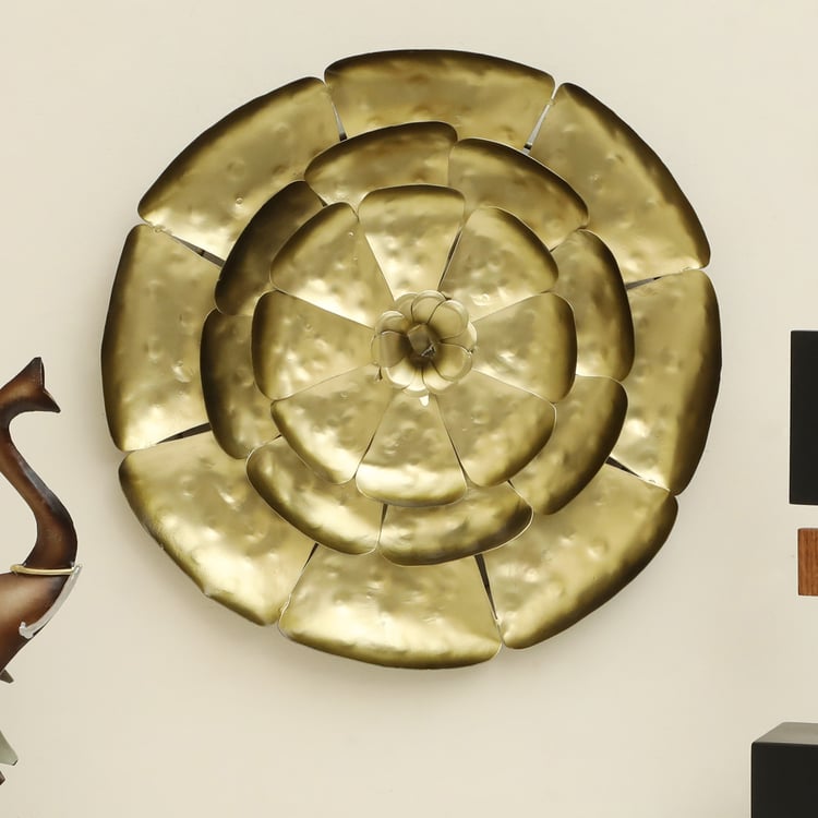 VEDAS Flower of Rain Metal Wall Accent