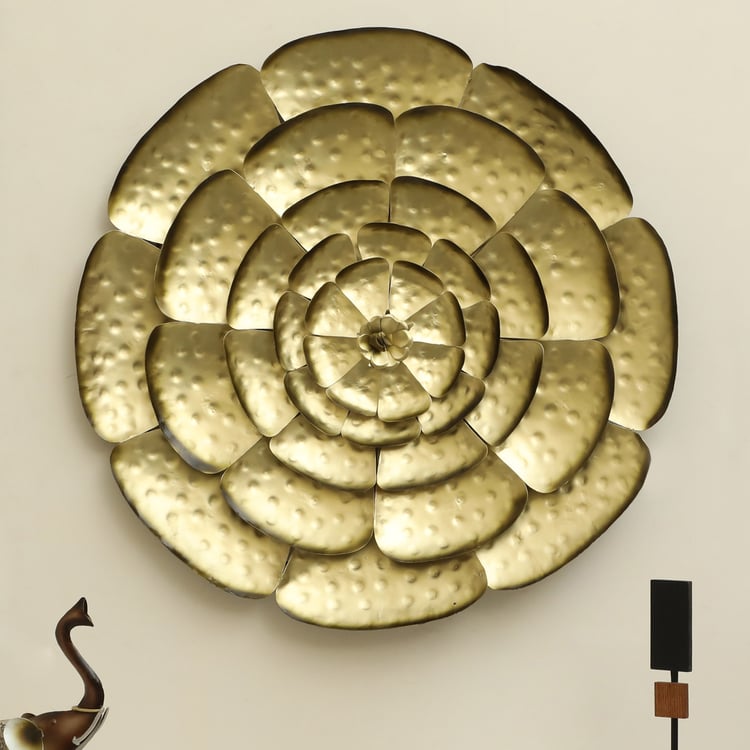 VEDAS Flower of Rain Metal Wall Accent