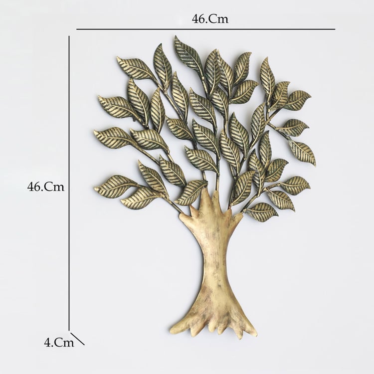 VEDAS Amrita Metal Tree of Wisdom and Life Wall Accent