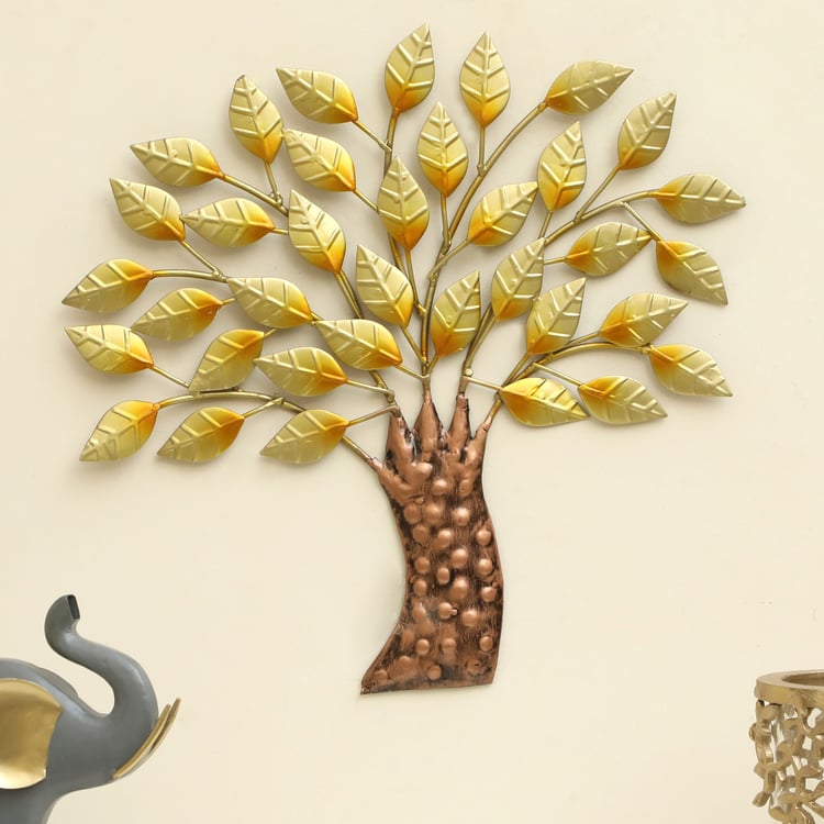 VEDAS Ava Metal Tree of Wisdom and Life Wall Accent