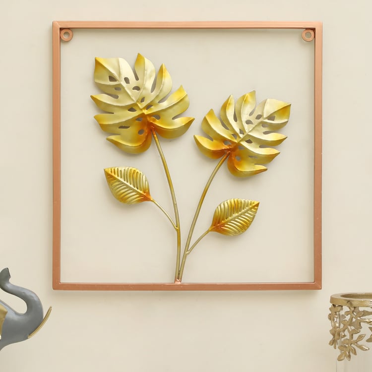 VEDAS Camps Leaf Metal Wall Accent