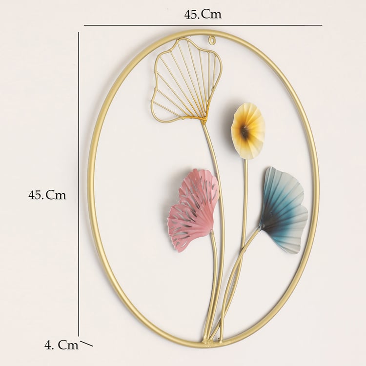 VEDAS Molecules Atom Metal Leaf Wall Accent