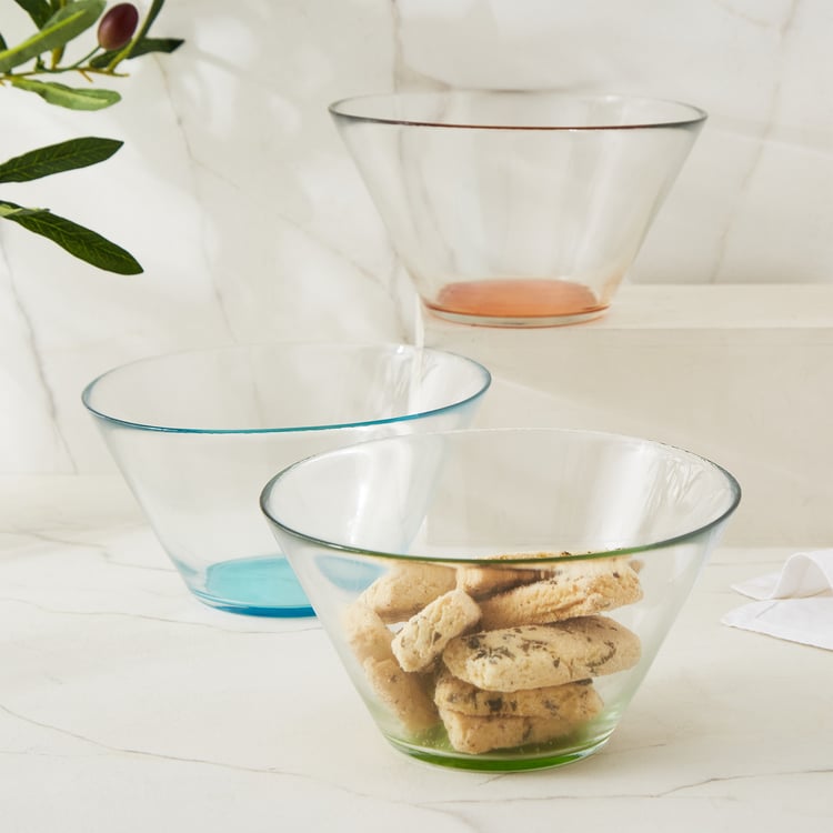 Tuscany Valdez Set of 3 Glass Mixing Bowls - 900ml