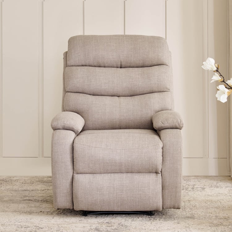 Helios Quincy Fabric 1-Seater Recliner - Beige