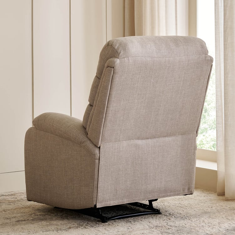 Helios Quincy Fabric 1-Seater Recliner - Beige