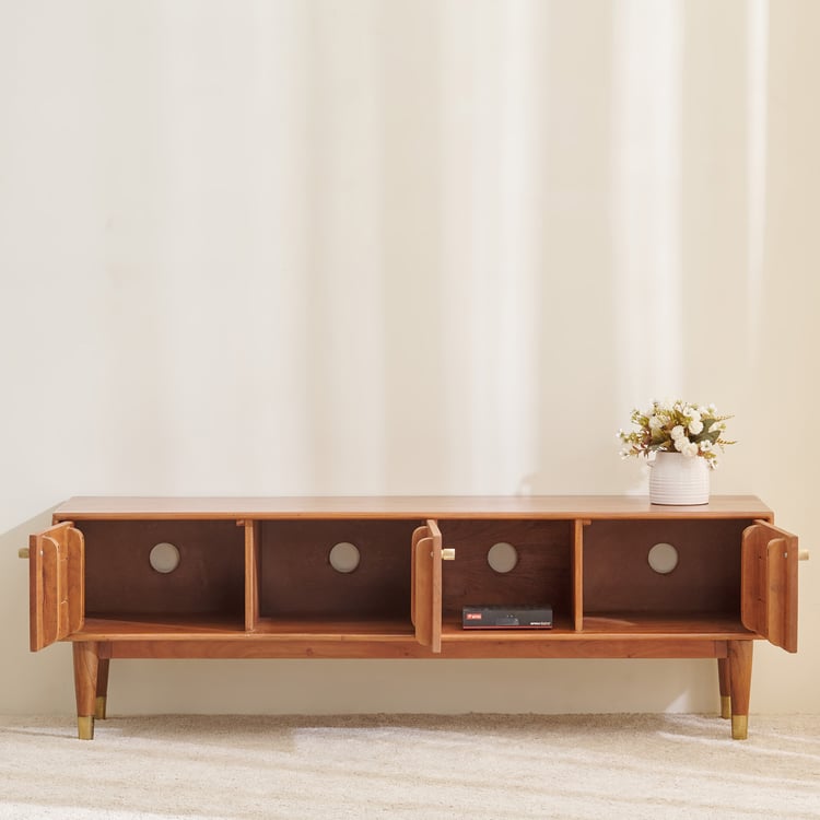 Amanda Acacia Wood TV Unit - Brown