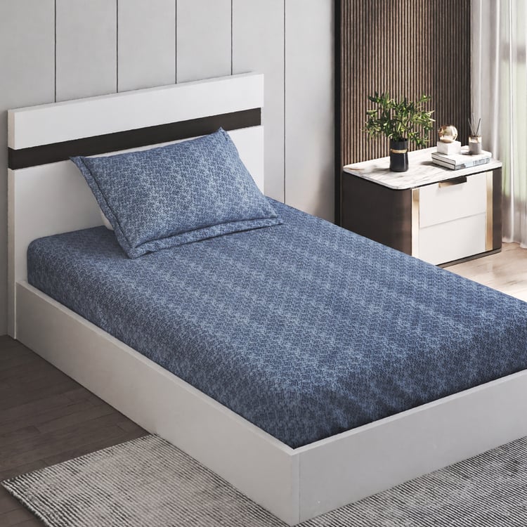 Oxford Arona Cotton 144TC Printed 2Pcs Single Bedsheet Set