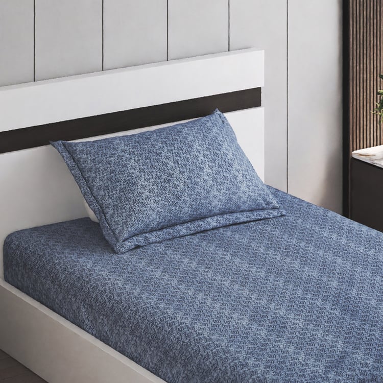 Oxford Arona Cotton 144TC Printed 2Pcs Single Bedsheet Set