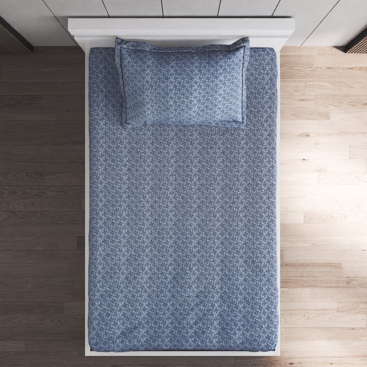 Oxford Arona Cotton 144TC Printed 2Pcs Single Bedsheet Set