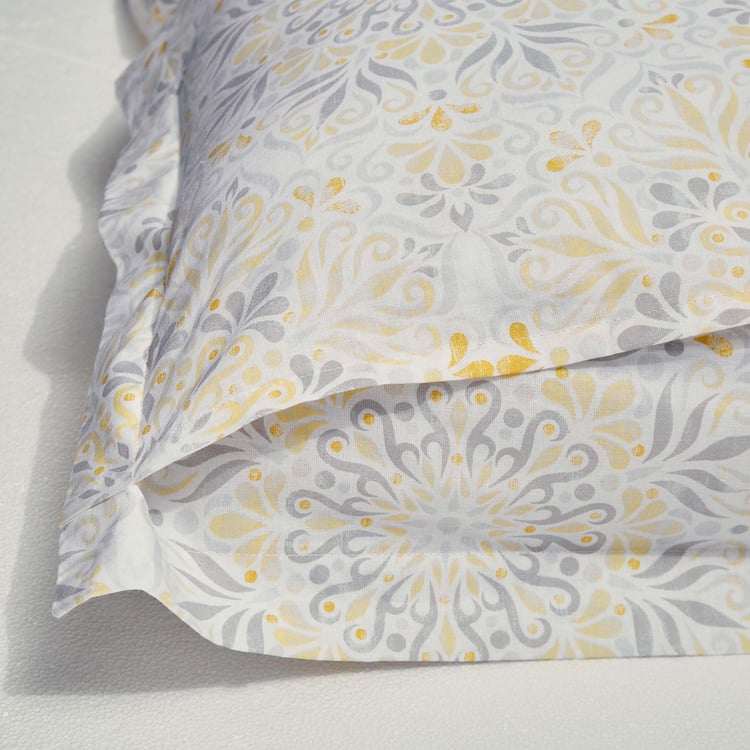 Oxford Mirage Cotton 144TC Printed 2Pcs Single Bedsheet Set