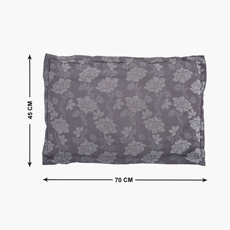 Oxford Cathay Set of 2 Floral Print Pillow Covers - 70x45cm