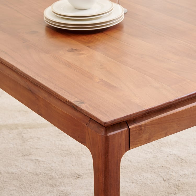 Amanda Solid Wood 4-Seater Dining Table - Teak