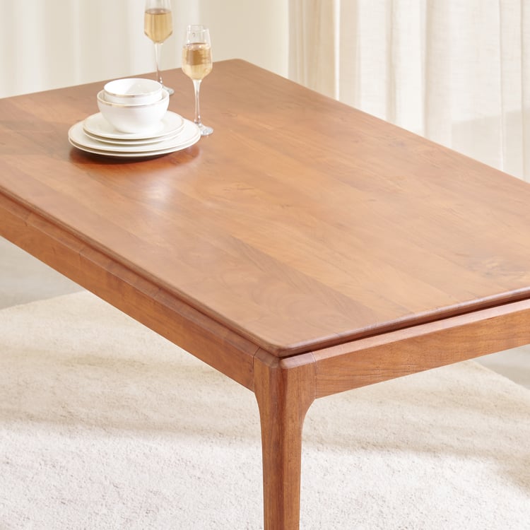 Amanda Acacia Wood 6-Seater Dining Table - Brown