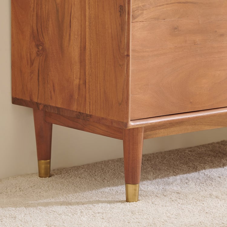 Amanda Acacia Wood Sideboard - Brown