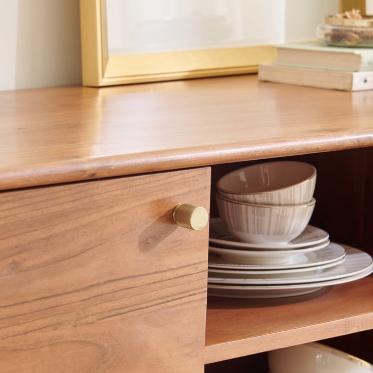 Amanda Acacia Wood Sideboard - Brown