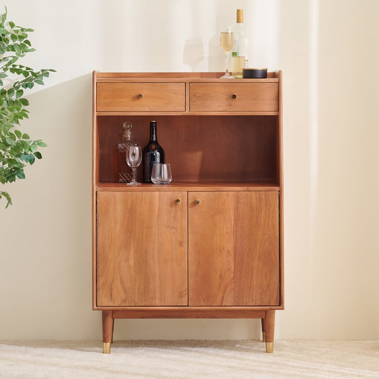 Amanda Bar Cabinet - Brown